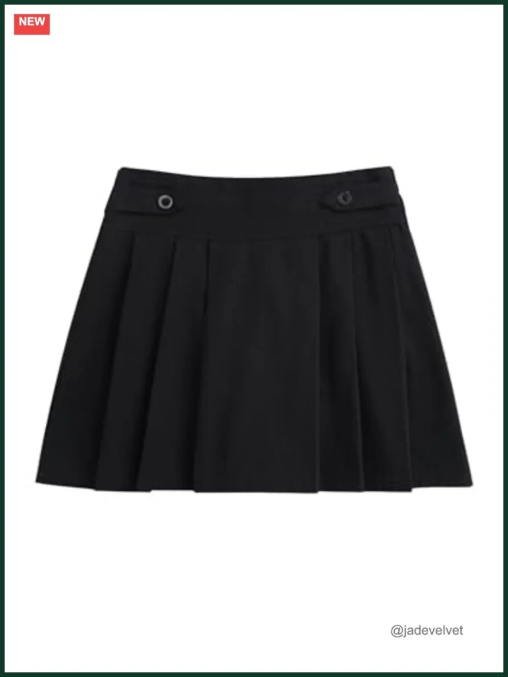 Girls 2-Piece Ruffle Blouse & Pleated Skirt School Uniform Set